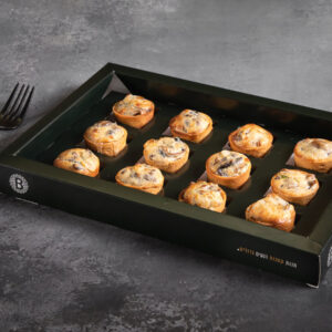 מיני קיש פטריות ושקדים